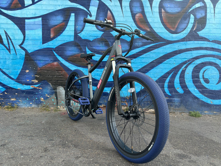 Custom Blue Midnight 750 w Electric Urban eBike  26x2.1 Urban tire electric bike - eBike Super Shop