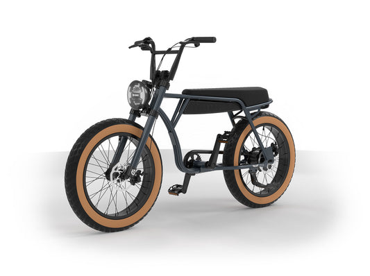 Silver OB eBikes XERO2 Fly R 750 w Bike in the shop Moto Ebike 20x4 Electric e-Moto Style eBike