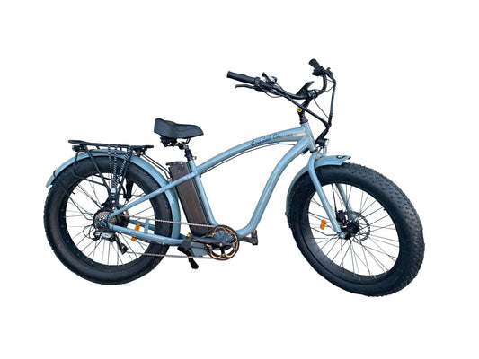 Big Bear eBikes COASTAL CRUISER 52V  26 Over 750 w Ready to Ride Step Over Ebike 26x4 Fat Tire Electric Beach Cruiser eBike