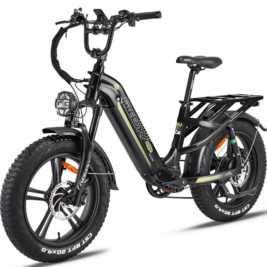 Big Bear eBikes FREESKY Rocky 750 w Ready to Ride Step Thru Ebike 20x4 Electric Cargo eBike