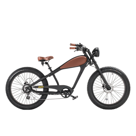 Big Bear eBikes REVI Cheetah 750 w Ready to Ride Step Over Ebike 26x4 Electric Vintage eBike