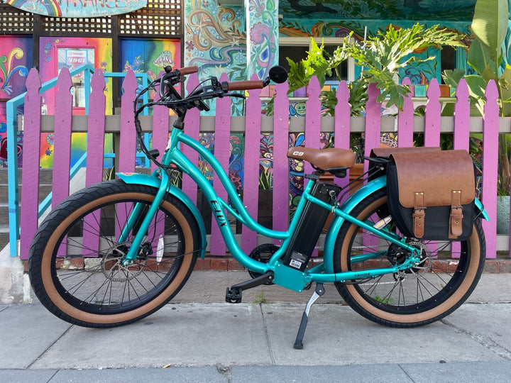 Custom Fat Tire Electric Cruiser (Step - Thru) eBike - Fat Tire Cruiser eBike - eBike Super Shop