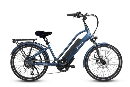 ELUX Malibu Mini 750 w Step Thru eBike 24 Street Electric Beach Cruiser eBike