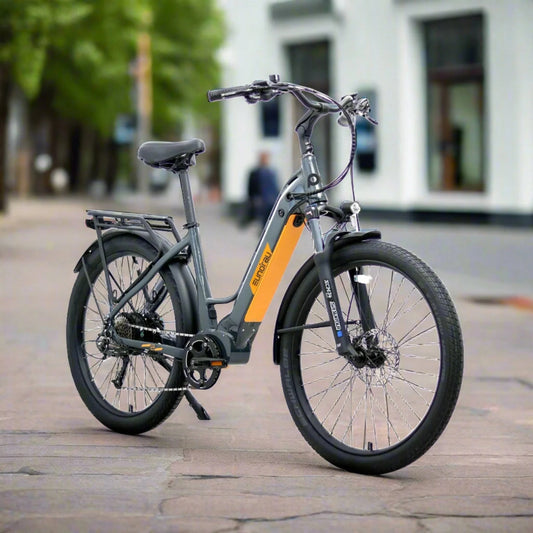 EUNORAU Meta275 500w Step Thru eBike 27.5x2.6 Road Electric Beach Cruiser eBike