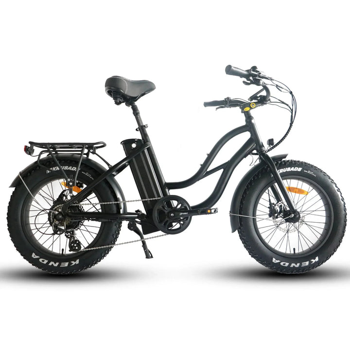 OB eBikes COASTAL CRUISER 52V 20 Thru 750 w Ready to Ride Step Thru Ebike 20x4 Mini Fat Tire Electric Beach Cruiser eBike - Mini - eBike Super Shop