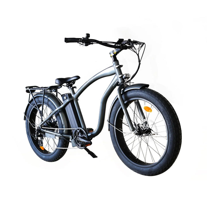 OB eBikes COASTAL CRUISER 52V 24 Over 750 w Ready to Ride Step Over Ebike 24x3 Fat Tire Electric Beach Cruiser eBike - Fat Tire Cruiser eBike - eBike Super Shop