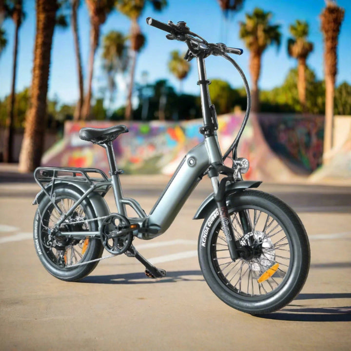 OB eBikes COASTAL CRUISER CC Folding 750 w Ready to Ride Step Thru Ebike 20x3 Electric Folding eBike - Folding Ebike - eBike Super Shop