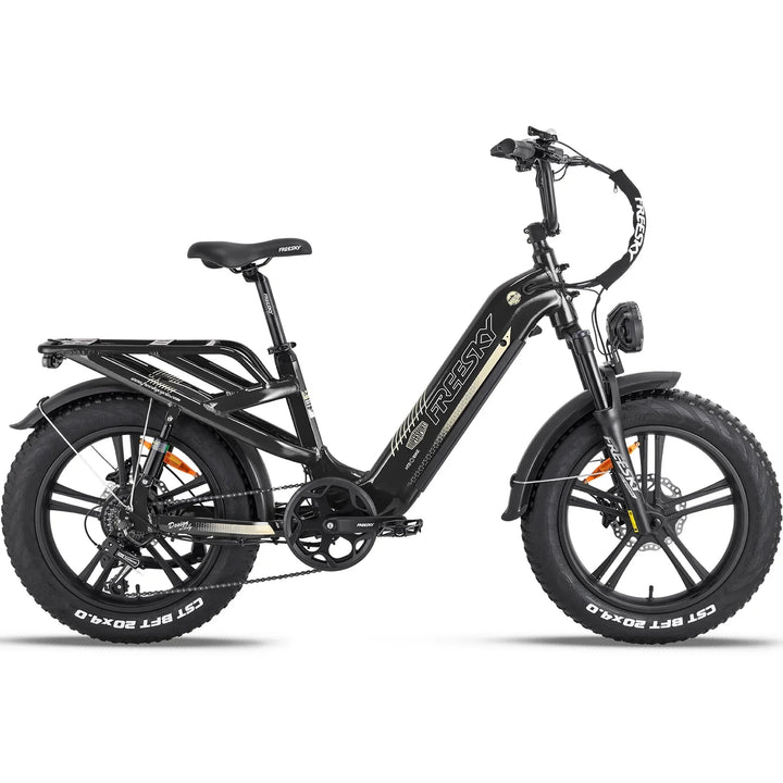 OB eBikes FREESKY Rocky 750 w Ready to Ride Step Thru Ebike 20x4 Electric Cargo eBike - Cargo eBike - eBike Super Shop