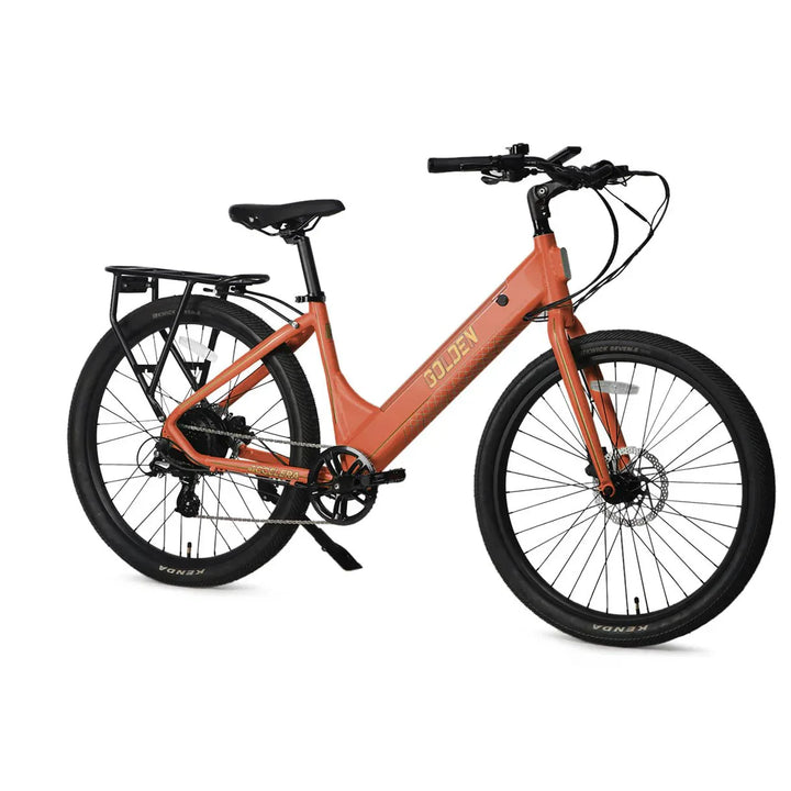 OB eBikes GOLDEN CYCLE Accelera 500w Ready to Ride Step Thru Ebike 27.5x2.2 Electric Town eBike - Urban eBike - eBike Super Shop