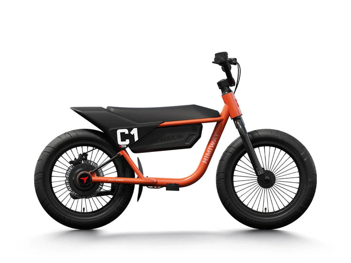 OB eBikes HIMIWAY C1 Kids E - Bike 350 w Step Over Ebike 16x3 Electric Mini Fat Tire eBike - Moto Style - eBike Super Shop