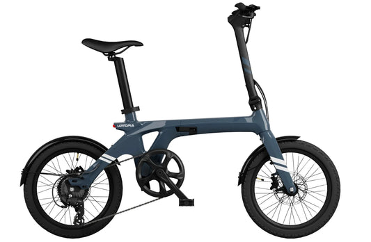 URTOPIA Carbon Fold 1 500 w Step Thru Ebike 18" x 2.0" Road Electric Folding eBike