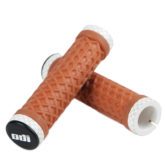 ODI Grips, Vans MTB LockOn Grips - Gum w/ White Clamp